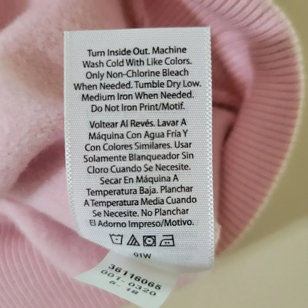 Wonder Nation Girl's Long Sleeve Pink Weekend Pullover Hoodie